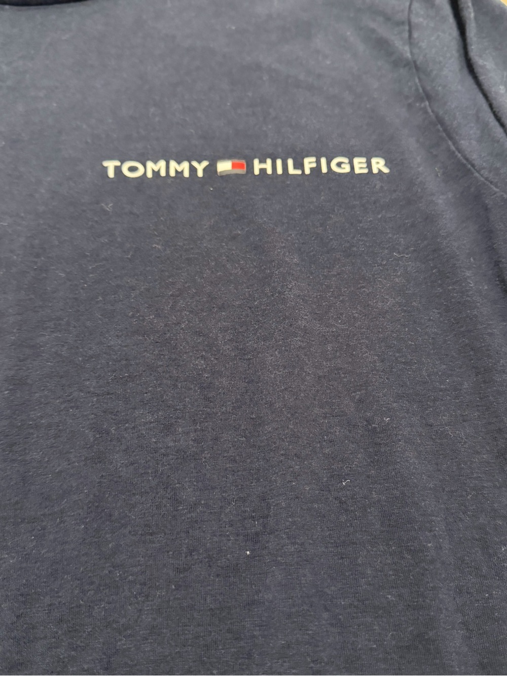 Tommy Hilfiger Men's Navy Blue Long Sleeve Sleep Shirt Size Medium
